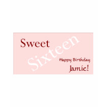 Sweet Sixteen Background Customize t-shirts