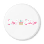 Sweet Sixteen (Birthday Cake) Magnets