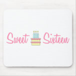 Sweet Sixteen (Birthday Cake) Mouse Mat