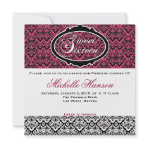 Sweet Sixteen Birthday Invitation by Designdivaad Sweet Sixteen Birthday Invitation