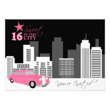 Sweet Sixteen Birthday Party Invitation