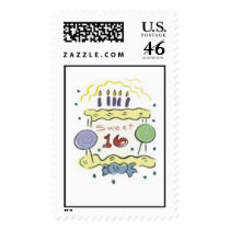 Sweet Sixteen Birthday Postage Stamp by occassionstamps Sweet Sixteen Birthday Postage Stamp
