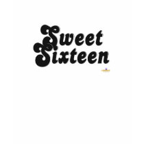 Sweet Sixteen Black And Silver t-shirts