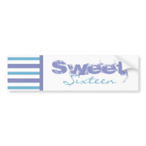 Sweet Sixteen Bumper Sticker bumper stickers