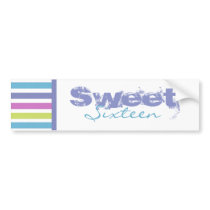 Sweet Sixteen Bumper Sticker bumper stickers