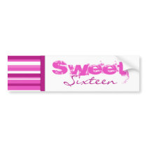 Sweet Sixteen Bumper Sticker bumper stickers