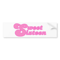 Sweet Sixteen bumper stickers