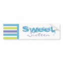 Sweet Sixteen Bumper Sticker bumper stickers by SayItNow Sweet Sixteen Bumper Sticker bumper stickers