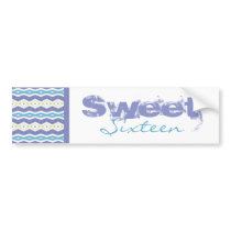 Sweet Sixteen Bumper Sticker bumper stickers