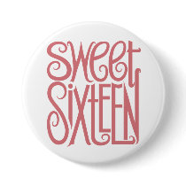 Sweet Sixteen Button by floatinglemons Sweet Sixteen Button