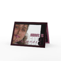 Sweet Sixteen Card - Customized by manguka Sweet Sixteen Card - Customized