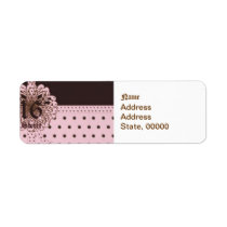 Sweet Sixteen Gifted Address Label -Customize labels