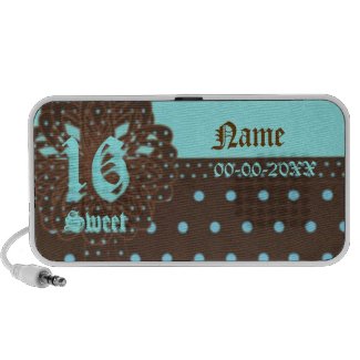 Sweet Sixteen Gifted Doodle Speakers -Customize doodle