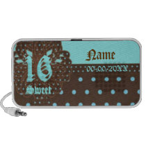 Sweet Sixteen Gifted Doodle Speakers -Customize speakers