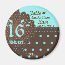 Sweet Sixteen Gifted Place Magnet-Cust. magnets