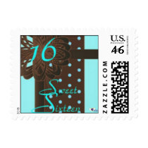 Sweet Sixteen Gifted Postage-Customize stamps