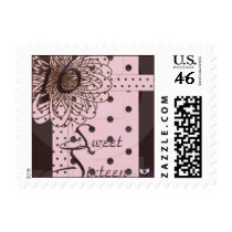 Sweet Sixteen Gifted Postage-Customize stamps