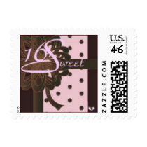 Sweet Sixteen Gifted Postage-Customize stamps