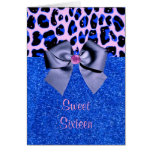 Sweet Sixteen Glitter Card