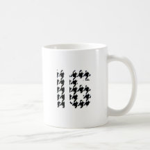 Sweet Sixteen Houndstooth Print Mugs