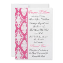 sweet sixteen invitation pink chic birthday party