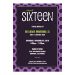 Sweet Sixteen Lime & Purple | Party Invitations invitations