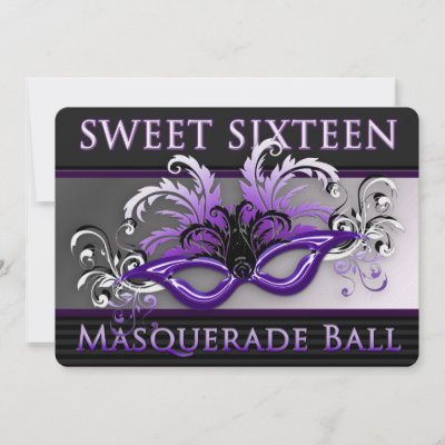 Masquerade Invitations on Masquerade Ball Invitations  Personalize All The Details On The Back