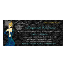 Sweet Sixteen Masquerade Diva VIP Pass Invitation