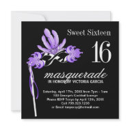 Sweet Sixteen Masquerade Party Invitation invitation