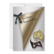 Sweet Sixteen Masquerade Party invitation