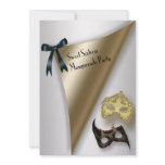 Sweet Sixteen Masquerade Party Announcement