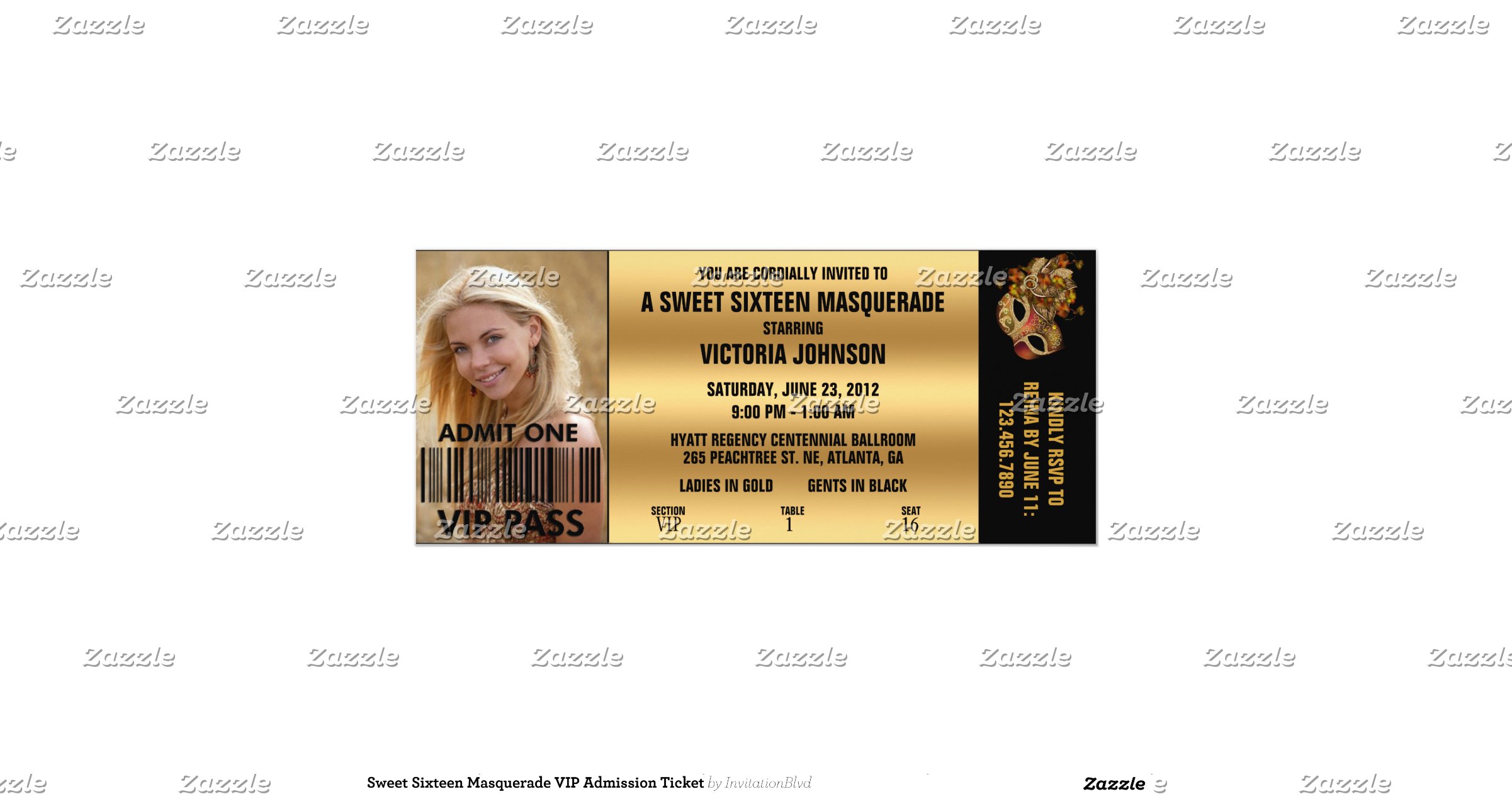 sweet_sixteen_masquerade_vip_admission_ticket_4x9_25_paper_invitation