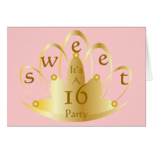 Sweet Sixteen Party-Customize Cards