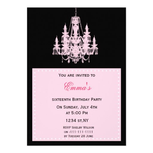 Sweet Sixteen party Invitation