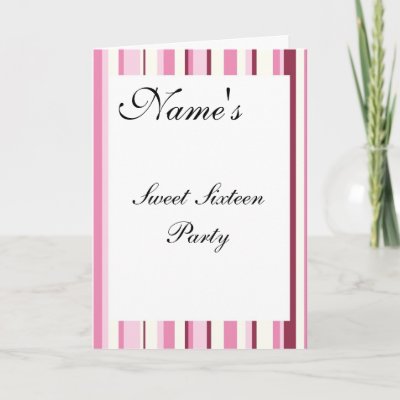 Sweet Sixteen Party Invitation Greeting Cards by sweetsixteenparties