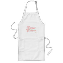Sweet Sixteen Pink And Silver aprons