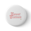 Sweet Sixteen Pink And Silver buttons by holidayhearth Sweet Sixteen Pink And Silver buttons