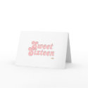 Sweet Sixteen Pink And Silver cards by holidayhearth Sweet Sixteen Pink And Silver cards