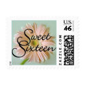 Sweet Sixteen Pink Daisy Postage Stamps