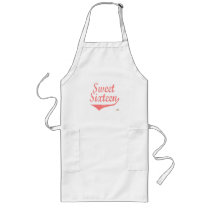 Sweet Sixteen Pink Faded aprons