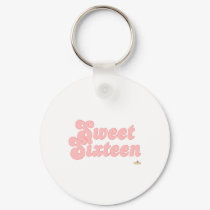 Sweet Sixteen Pink keychains