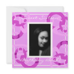 Sweet Sixteen Pink Mod Circles Birthday Card Custom Invitations