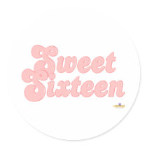 Sweet Sixteen Pink stickers by holidayhearth Sweet Sixteen Pink stickers