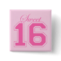 Sweet Sixteen (Script) buttons by LushLaundry Sweet Sixteen (Script) buttons