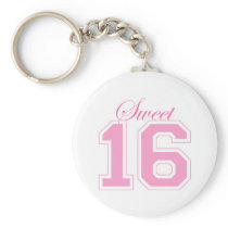 Sweet Sixteen (Script) Keychain