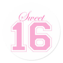 Sweet Sixteen (Script) Stickers