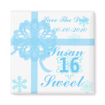 Sweet Sixteen Snowy Princess-Customize Fridge Magnets