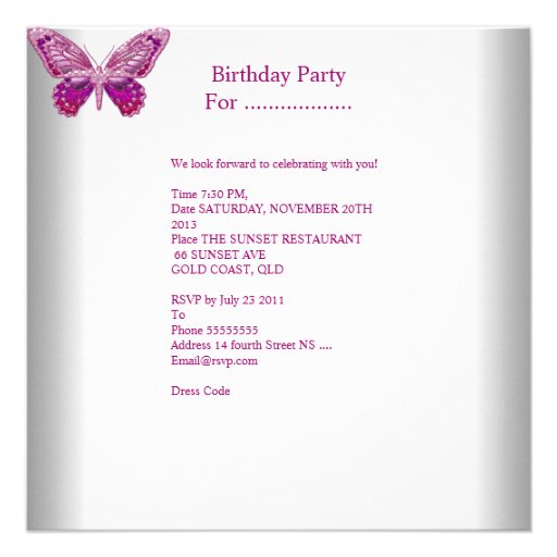 Sweet Sixteen Sweet 16 Birthday Party Pretty Pink Invitation