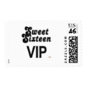 Sweet Sixteen VIP Black And Silver postage