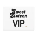 Sweet Sixteen VIP Black And Silver postcards